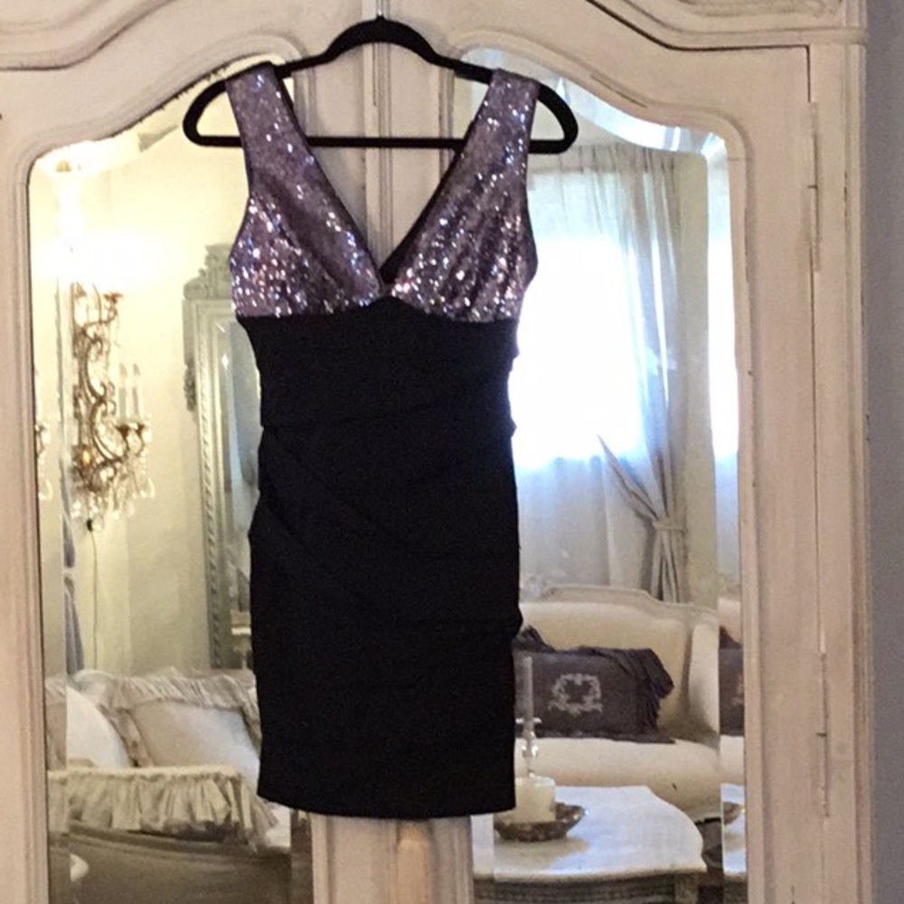 NWOT Body Central Sequin Top Bodycon Dress Large